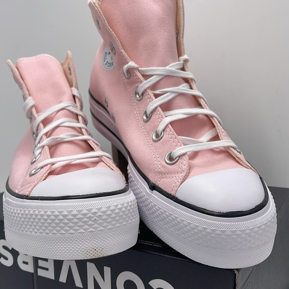 Converse WMNS CTAS LIFT HI DONUT GLAZE/WHITE/BLACK A06507F Platforms Sneakers - Picture 5 of 16